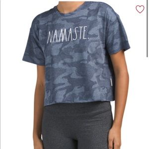 🆕 Rae Dunn Namaste yoga athletic top size Medium